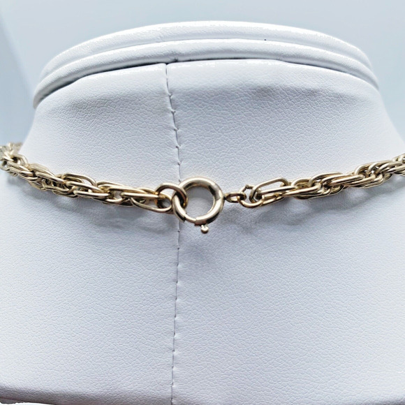 VTG Blue Green Grape Cluster Necklace Earring Set AB Glass Fruit Articulated MCM - Picture 5 of 12